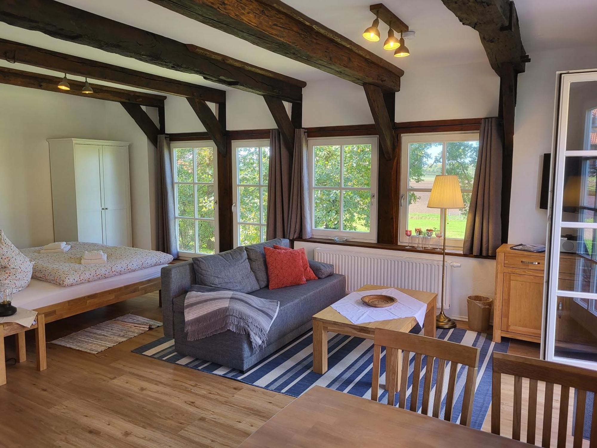 Appartement Altes Backhaus Bauernhof Vogel à Rohrsen Extérieur photo